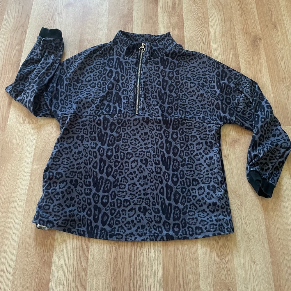 Crazy Train 1/4 Zip Women Size L